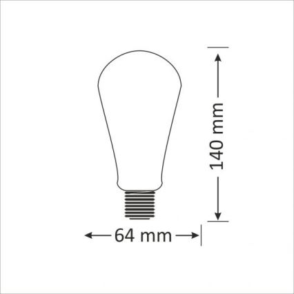 LED pære E27/4W/230V 2000K