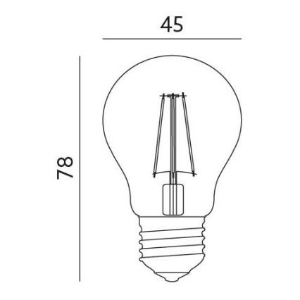 LED-pære E27/4W/230V 3000K