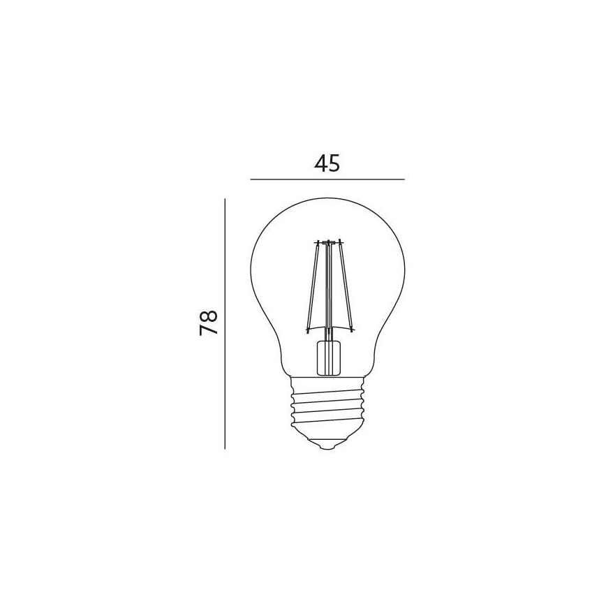 LED-pære E27/4W/230V 3000K
