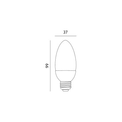 LED-pære E27/6W/230V 3000K