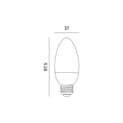 LED pære E27/7W/230V 3000K