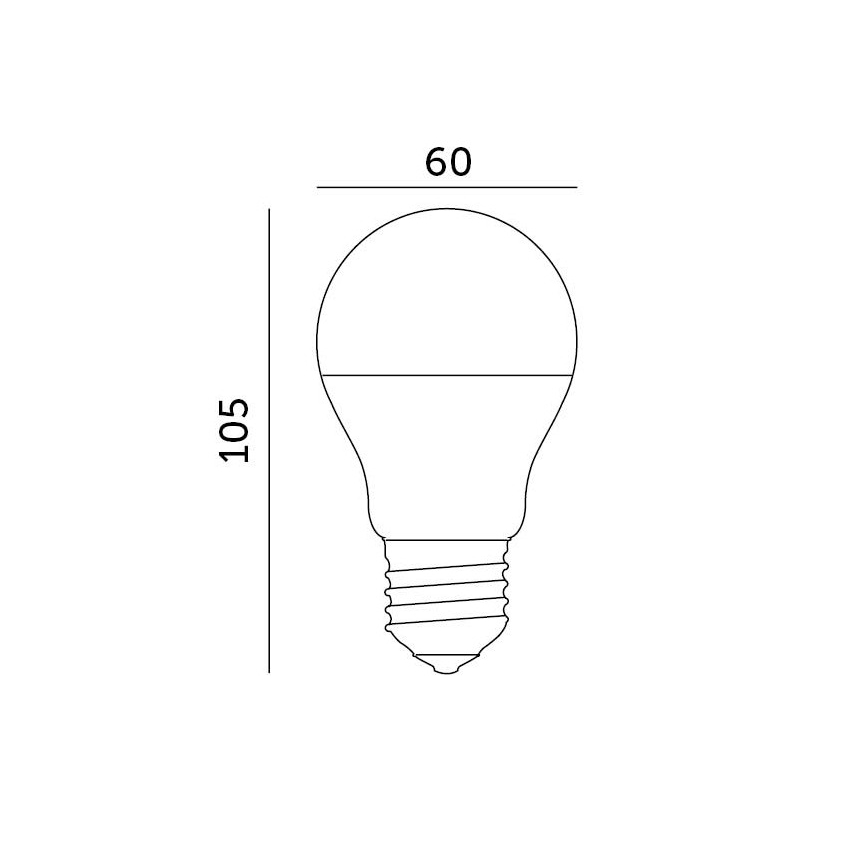 LED-pære E27/8,5W/230V 3000K