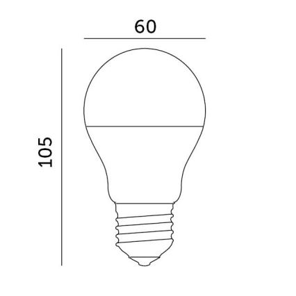 LED-pære E27/8,5W/230V 4000K