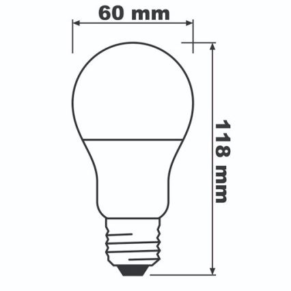 LED-pære ECO E27/13W/230V 2700K 1521 lm