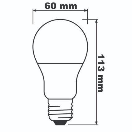 LED-pære ECO E27/8,5W/230V 2700K 806 lm