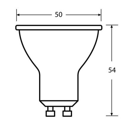 LED-pære ECO GU10/5W/230V 2700K 350 lm