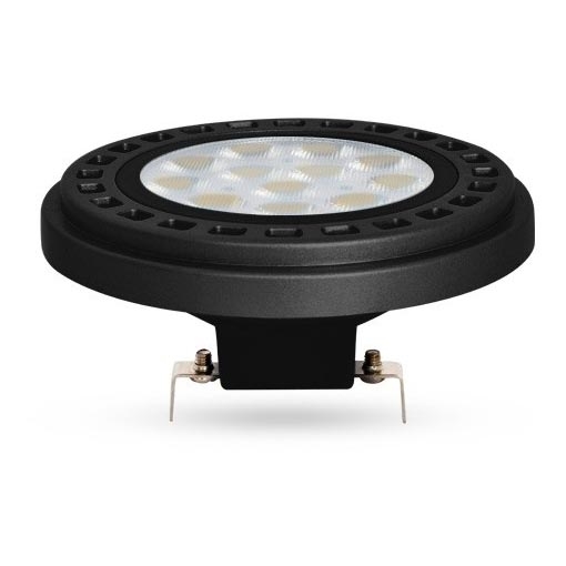 LED-pære ECOLINE AR111 G53/12W/12V 4000K 30° sort - Brilagi