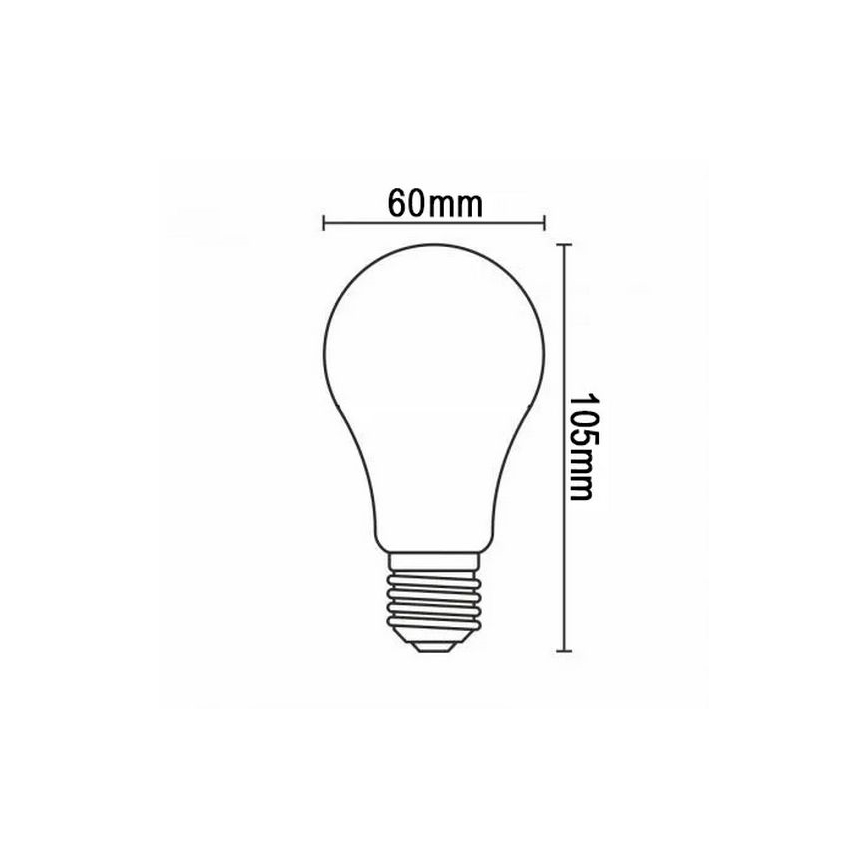 LED-pære FILAMENT A60 E27/12W/230V 330° 4000K