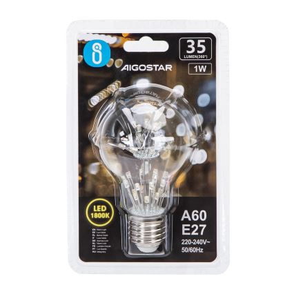 LED-pære FILAMENT A60 E27/1W/230V 1800K - Aigostar