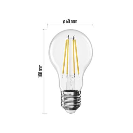 LED-pære FILAMENT A60 E27/5W/230V 2700K