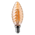 LED-pære FILAMENT AMBER E14/4W/230V 2200K