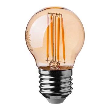 LED-pære FILAMENT AMBER G45 E27/4W/230V 2200K