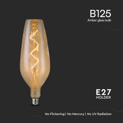 LED-pære FILAMENT B125 E27/4W/230V 2700K