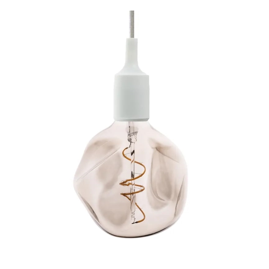 LED-pære FILAMENT BUMPED SMOKE G125 E27/4W/230V 2000K røgfarvet
