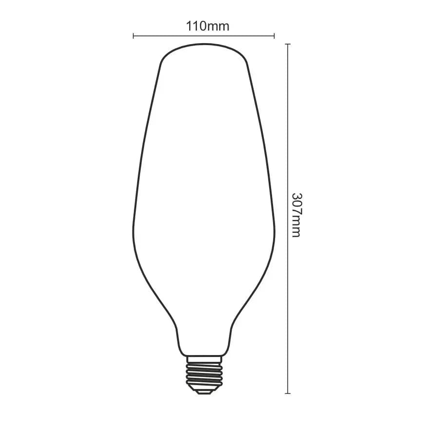 LED-pære FILAMENT BUMPED VINTAGE BT110 E27/4W/230V 2000K