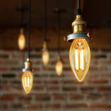 LED-pære FILAMENT C35 E27/8W/230V 2200K - Aigostar