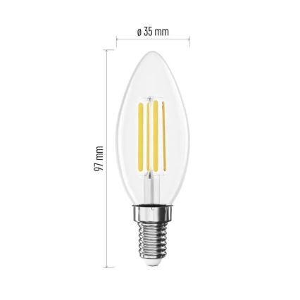 LED-pære FILAMENT E14/3,8W/230V 4000K