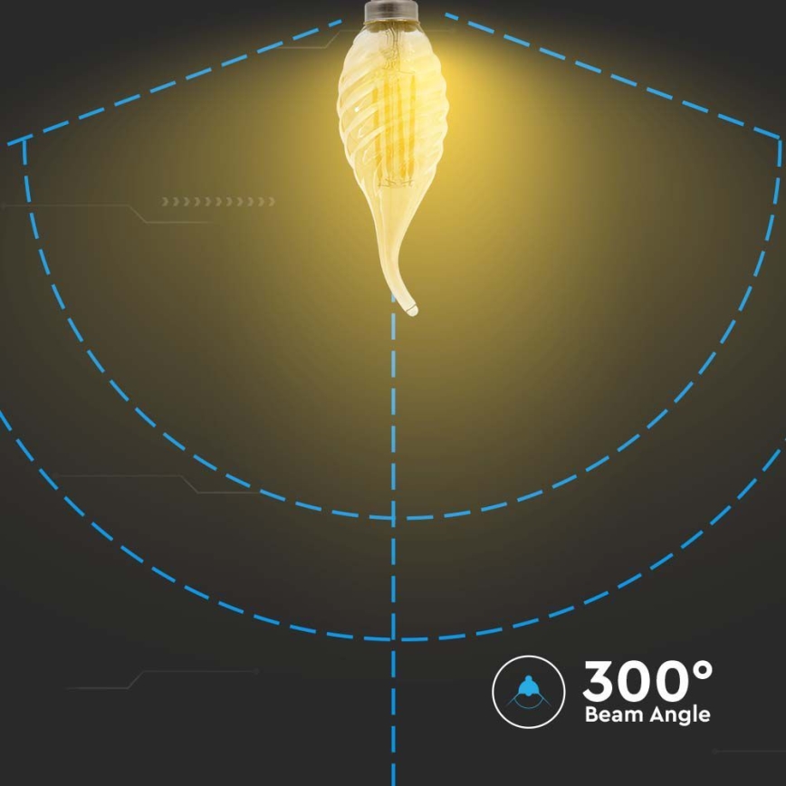 LED-pære FILAMENT E14/4W/230V 2200K
