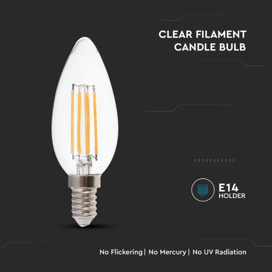 LED-pære FILAMENT E14/4W/230V 3000K