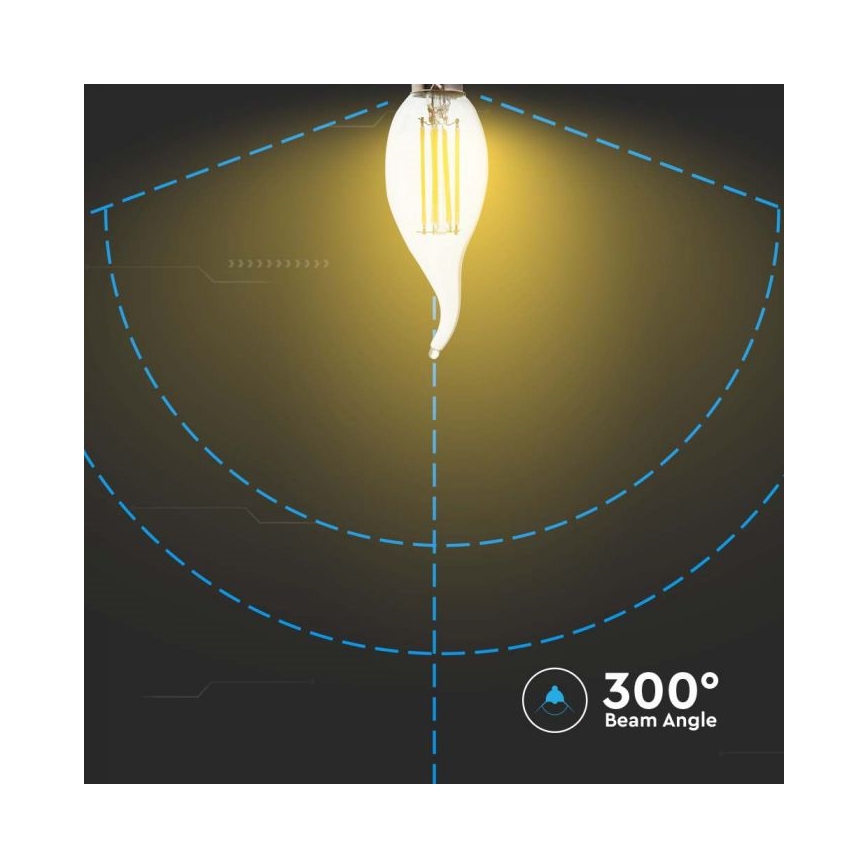 LED Pære FILAMENT E14/4W/230V 4000K