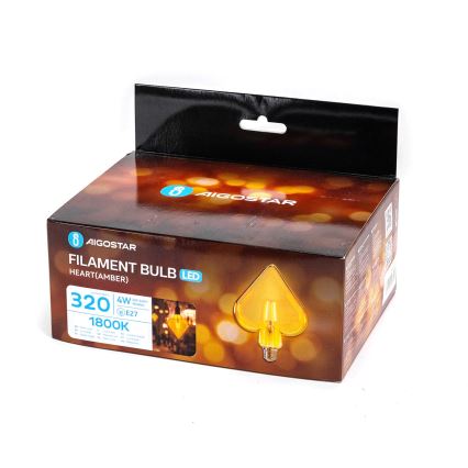 LED-pære FILAMENT E27/4W/230V 1800K hjerte - Aigostar