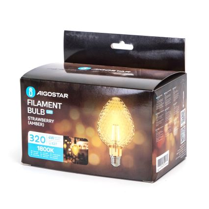 LED-pære FILAMENT E27/4W/230V 1800K jordbær - Aigostar