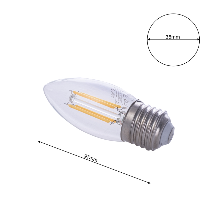 LED pære FILAMENT E27/4W/230V 2700K