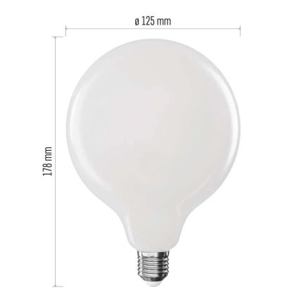 LED-pære FILAMENT G125 E27/18W/230V 2700K