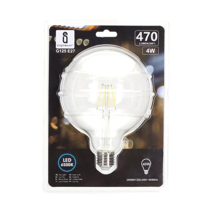 LED-pære FILAMENT G125 E27/4W/230V 6500K - Aigostar