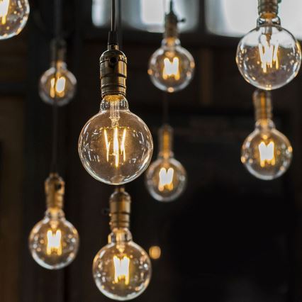 LED-pære FILAMENT G125 E27/6W/230V 3000K