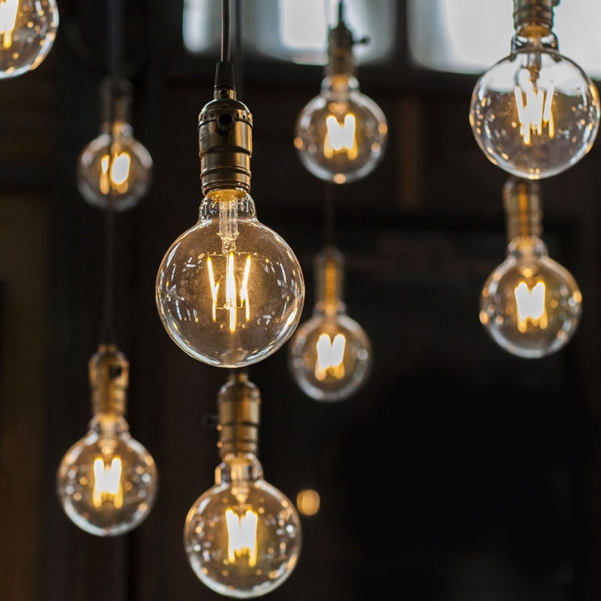LED-pære FILAMENT G125 E27/6W/230V 3000K