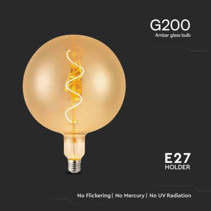 LED-pære FILAMENT G200 E27/4W/230V 2700K