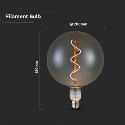 LED-pære FILAMENT G200 E27/4W/230V 2700K