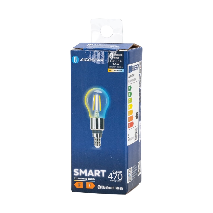 LED-pære dæmpbar FILAMENT MESH Smart G45 E14/4,5W/230V 2700-6500K - Aigostar