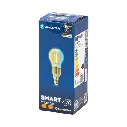 LED-pære dæmpbar FILAMENT MESH Smart G45 E14/4,5W/230V 2700-6500K - Aigostar