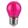 LED-pære FILAMENT G45 E27/2W/230V lyserød