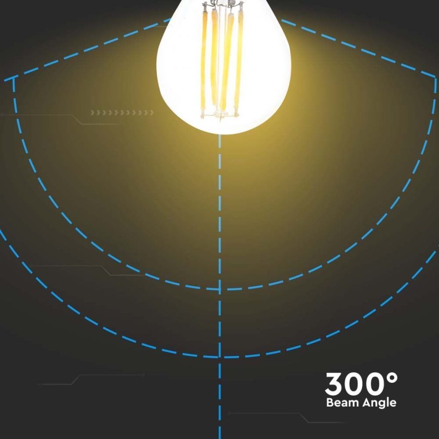 LED-pære FILAMENT G45 E27/6W/230V 4000K