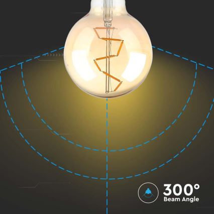 LED-pære FILAMENT G95 E27/4W/230V 2200K