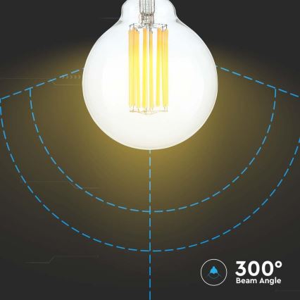LED-pære FILAMENT G95 E27/6W/230V 3000K