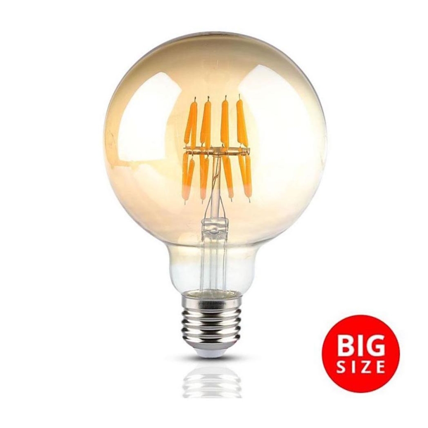 LED-pære FILAMENT G95 E27/8W/230V 2200K