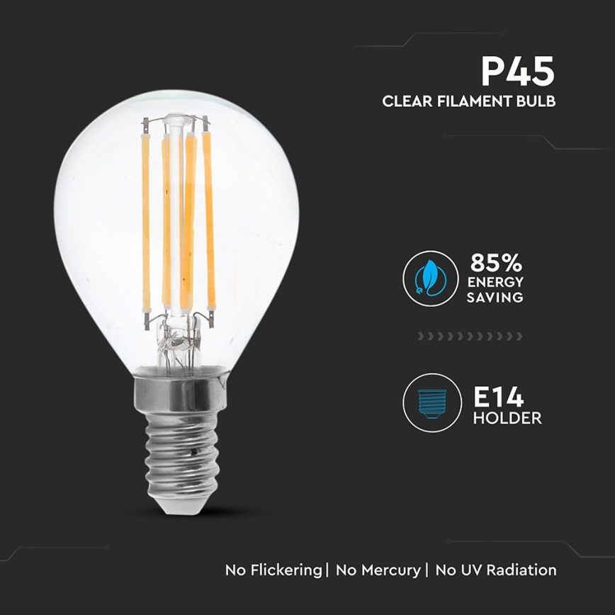 LED-pære FILAMENT P45 E14/6W/230V 2700K
