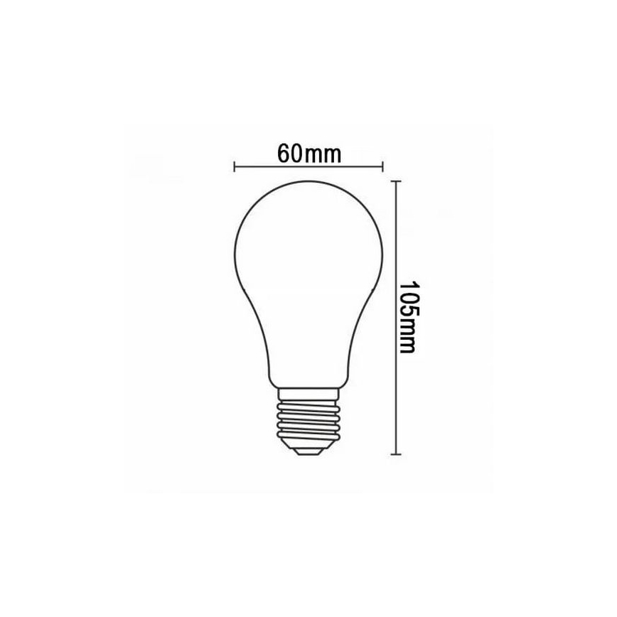 LED-pære FILAMENT SHAPE A60 E27/4W/230V 1800K brun