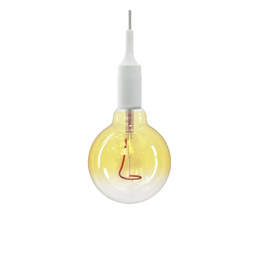 LED-pære FILAMENT SHAPE G95 E27/4W/230V 1800K gul