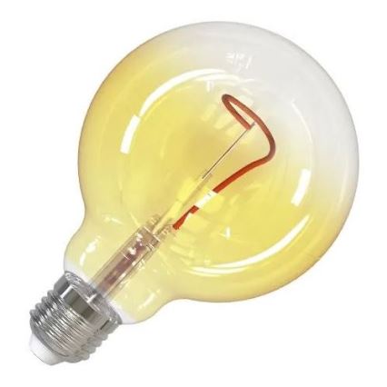 LED-pære FILAMENT SHAPE G95 E27/4W/230V 1800K gul