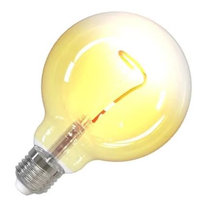 LED-pære FILAMENT SHAPE G95 E27/4W/230V 1800K gul