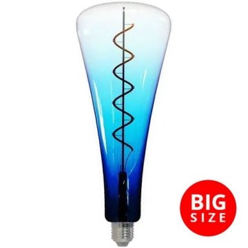 LED-pære FILAMENT SHAPE T110 E27/5W/230V 1800K blå