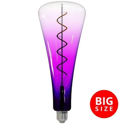 LED-pære FILAMENT SHAPE T110 E27/5W/230V 1800K lilla