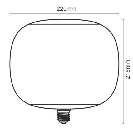 LED-pære FILAMENT SMOKE T220 E27/4W/230V 1800K