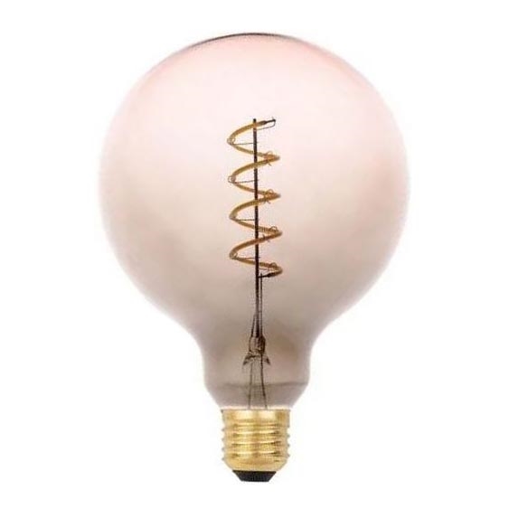 LED-pære FILAMENT SPIRAL G125 E27/4W/230V 2000K grå/lyserød