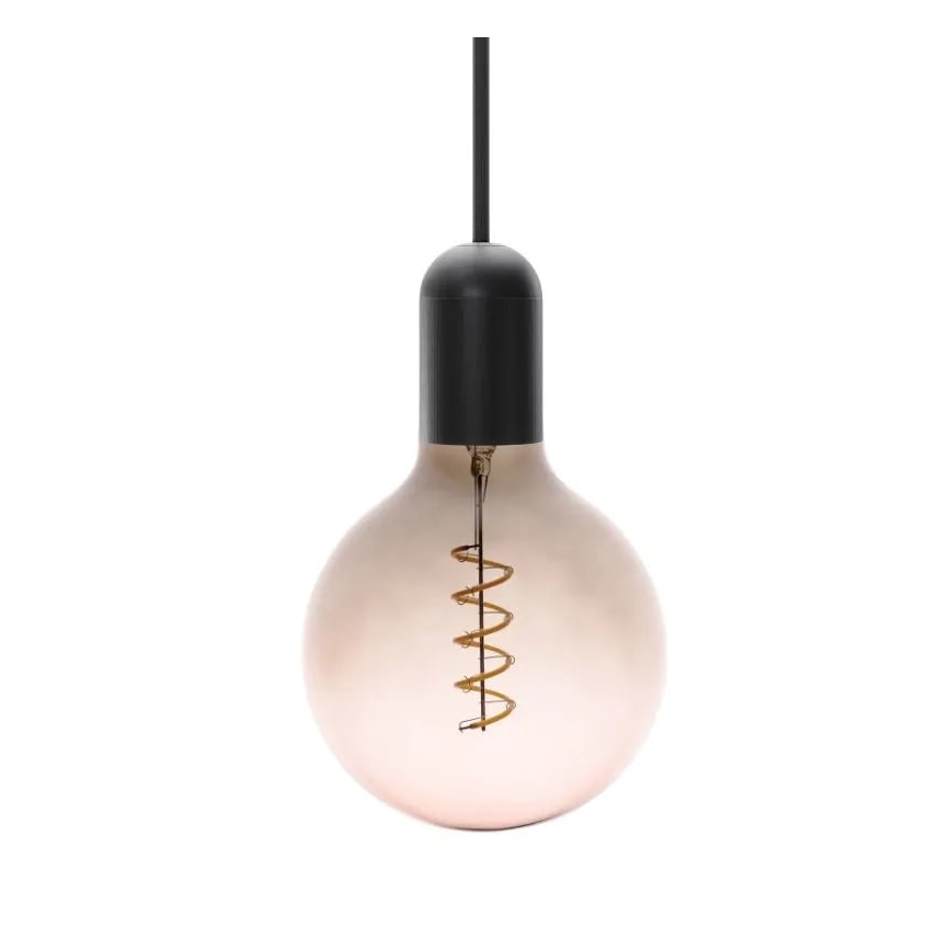 LED-pære FILAMENT SPIRAL G125 E27/4W/230V 2000K grå/lyserød